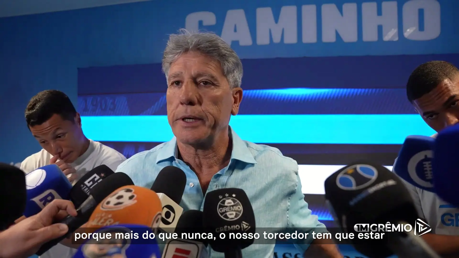 Renato reforça união do Grêmio e faz apelo à torcida antes de viagem a Curitiba