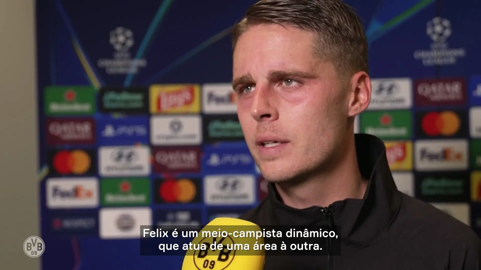 Veerman comemora assistência espetacular para Guirassy na vitória do Borussia Dortmund