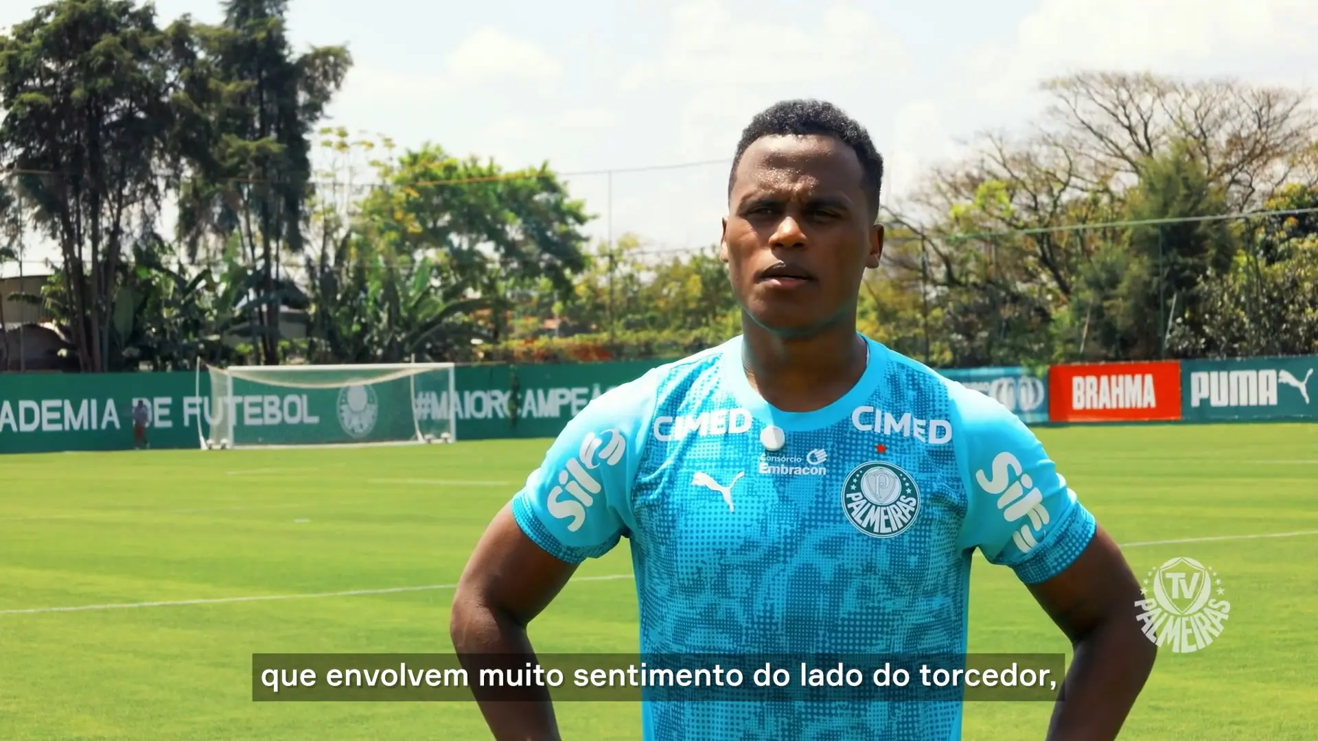 Arias projeta seu primeiro Derby com a camisa alviverde