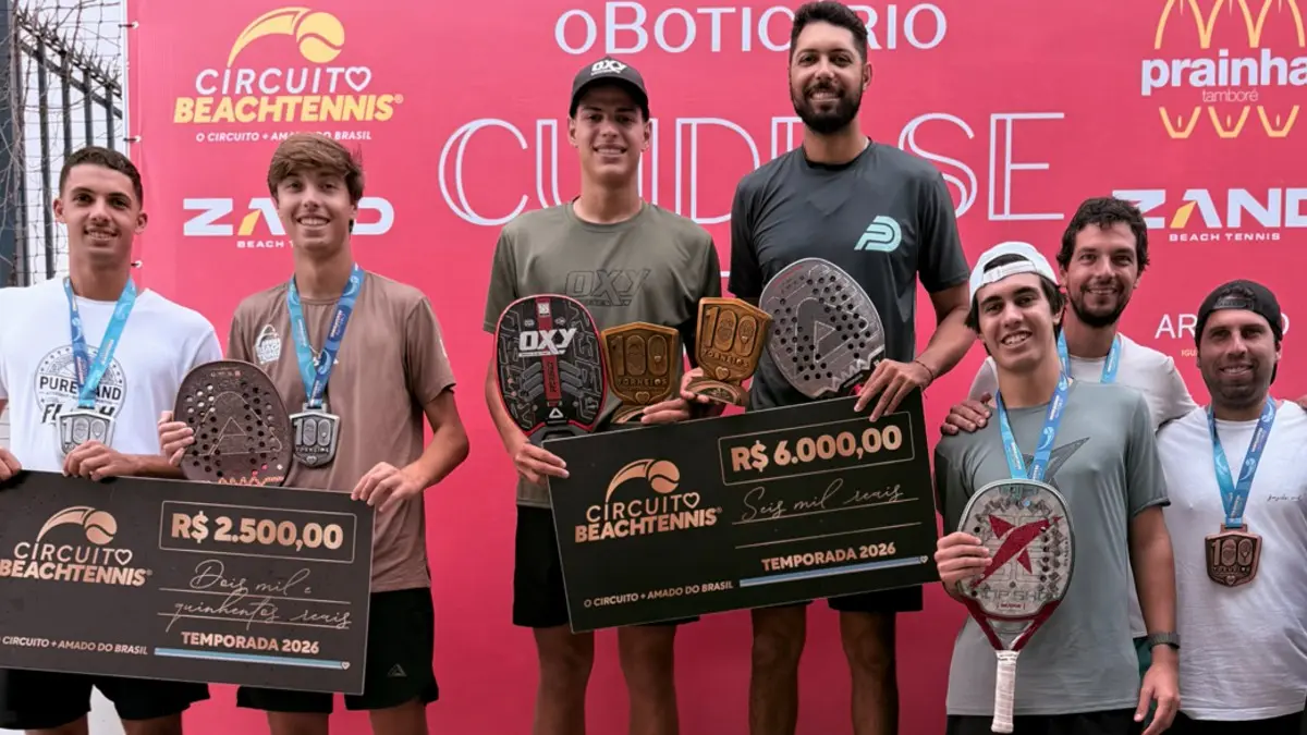 Dellanegra e Francischinelli conquistam etapa do Circuito Beach Tennis em Barueri