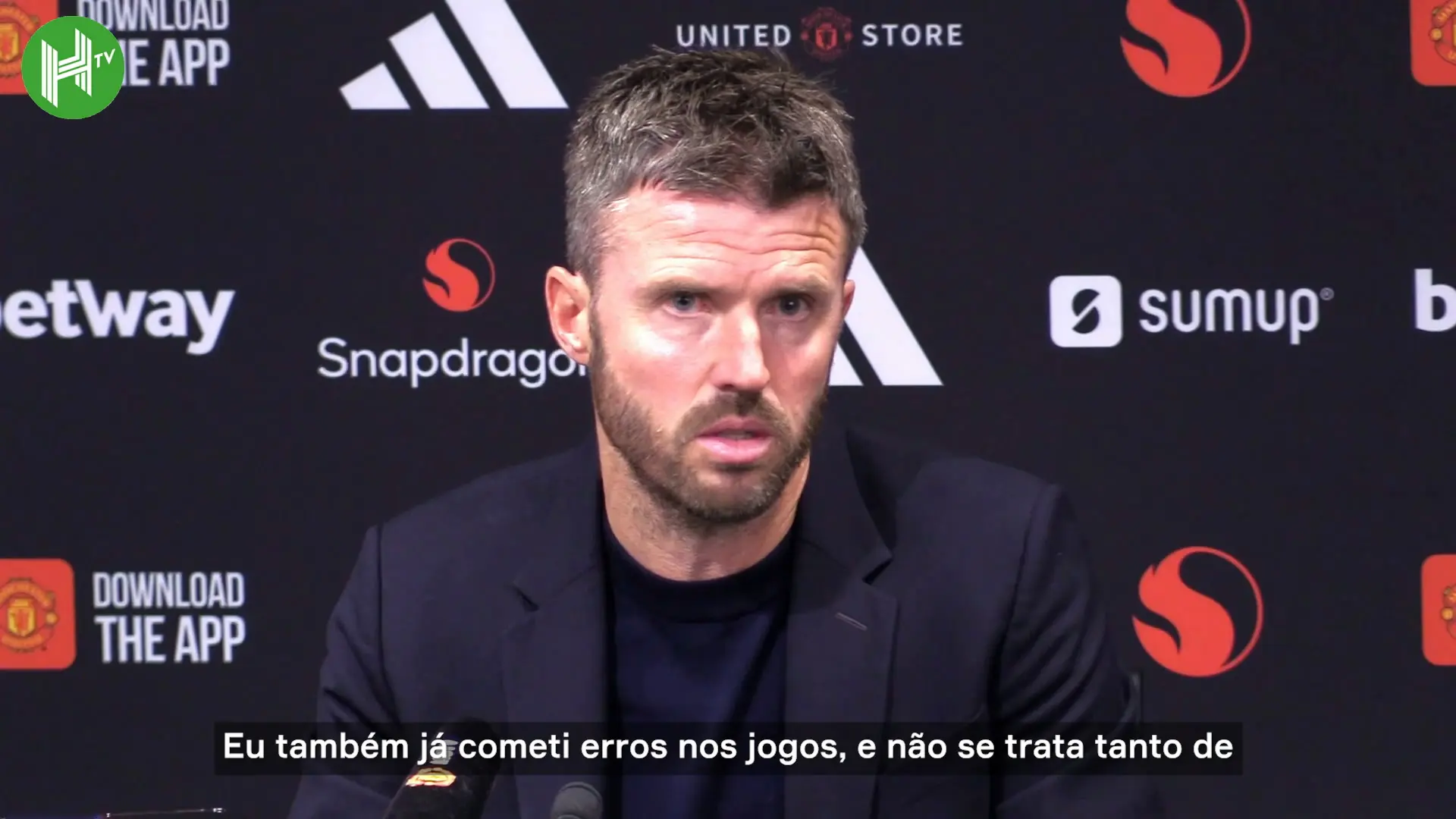 Carrick insiste que não se sente desiludido com os jogadores do Manchester United