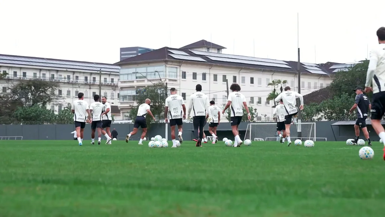 Santos finaliza preparação para clássico contra o São Paulo