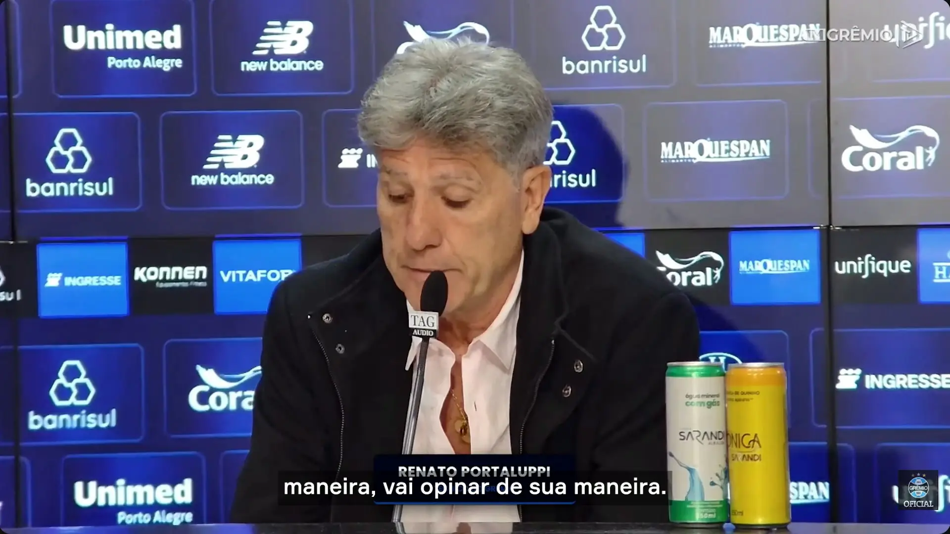 Renato Portaluppi analisa momento do Grêmio e fala sobre planejamento do elenco
