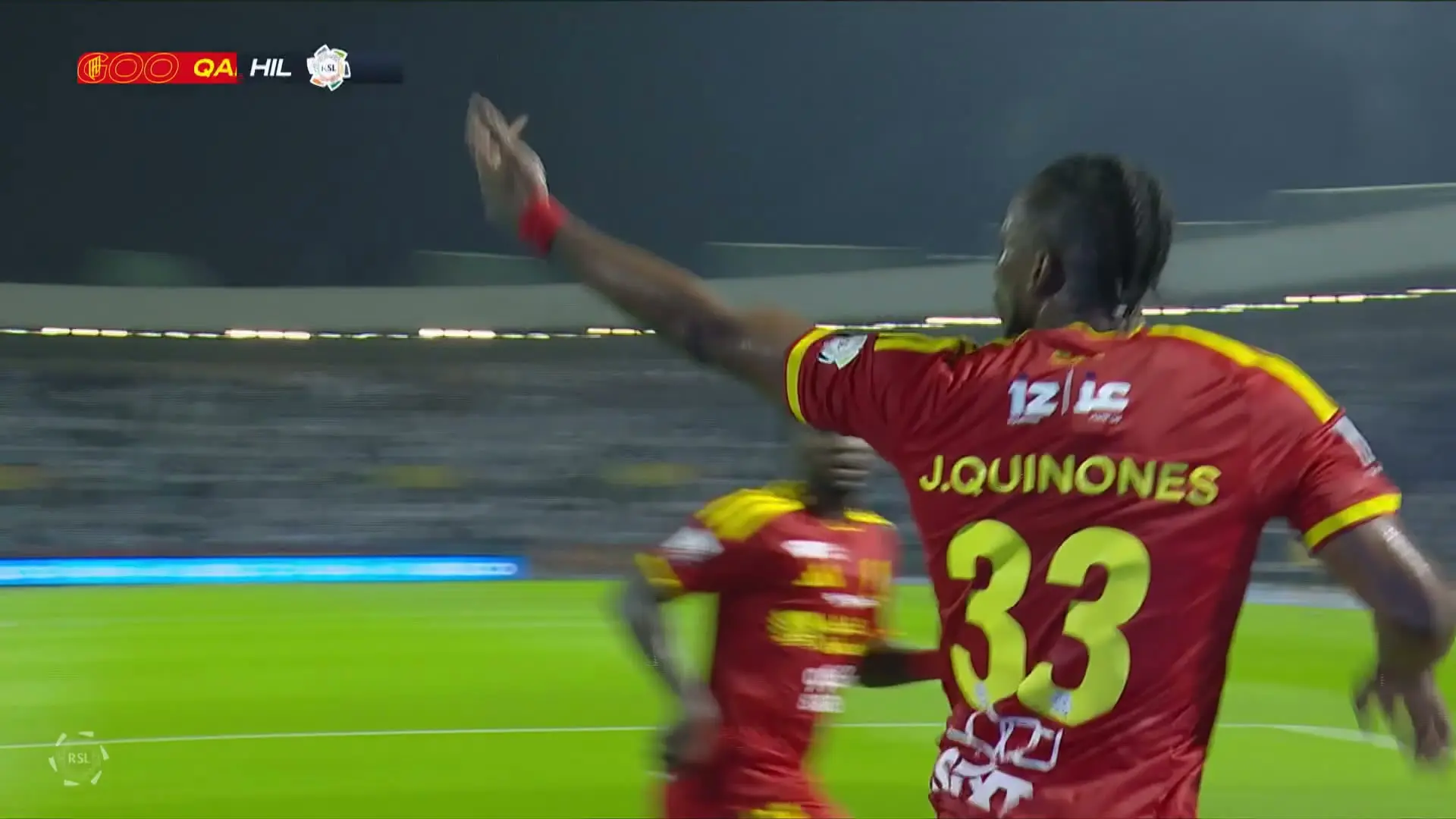 Confira a cabeçada livre de Julián Quiñones para marcar o gol do Al-Qadsiah contra o Al Hilal