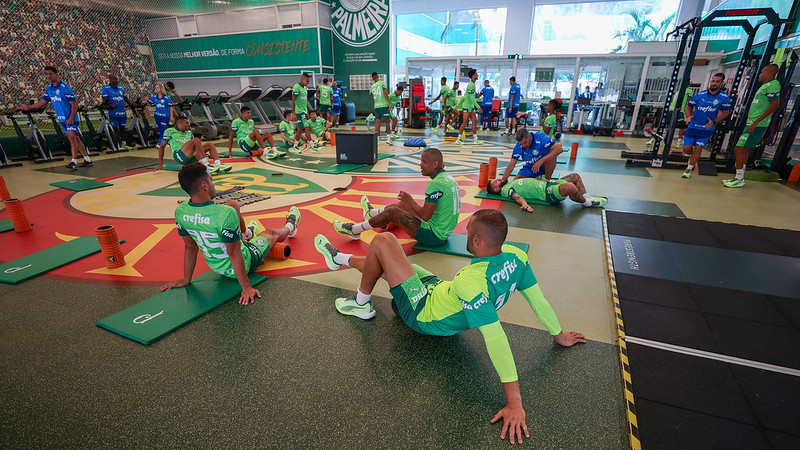 Treino do Palmeiras antes de enfrentar a Ponte Preta: últimas imagens.
