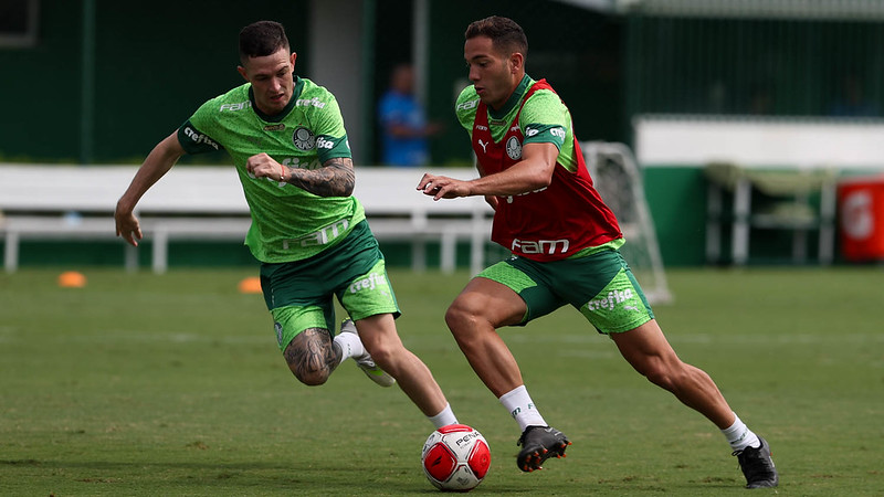 Fotos do treino do Palmeiras na preparação para próximo jogo.