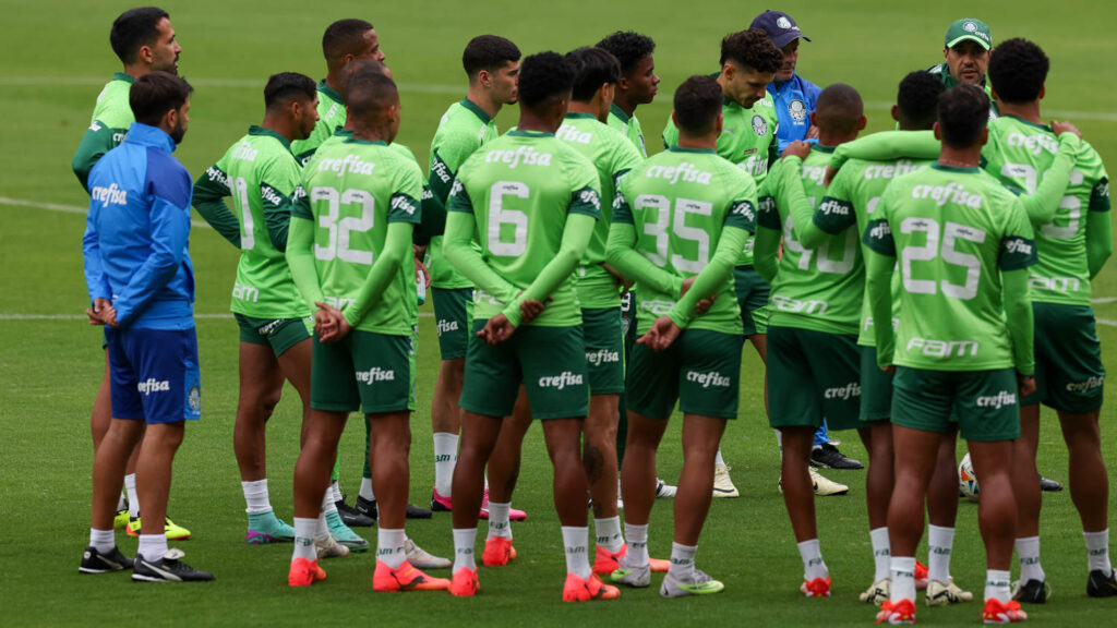 PALMEIRAS: Weverton; Mayke, Gustavo Gómez, Murilo e Piquerez; Aníbal Moreno, Richard Ríos (Zé Rafael), Raphael Veiga (Luís Guilherme); Lázaro, Endrick e Flaco López (Estêvão). Técnico: Abel Ferreira