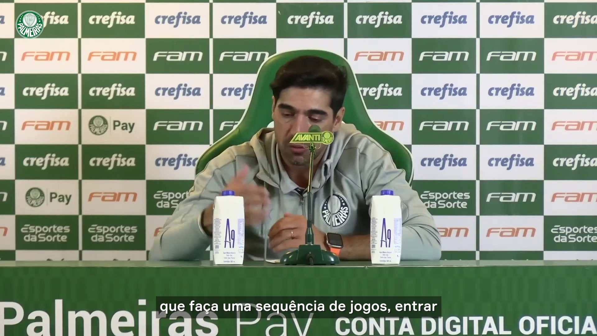 Abel destaca importância da volta de Dudu para o coletivo do Palmeiras