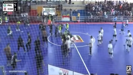 Corinthians sofre punições por pancadaria em clássico contra o Palmeiras no futsal de base