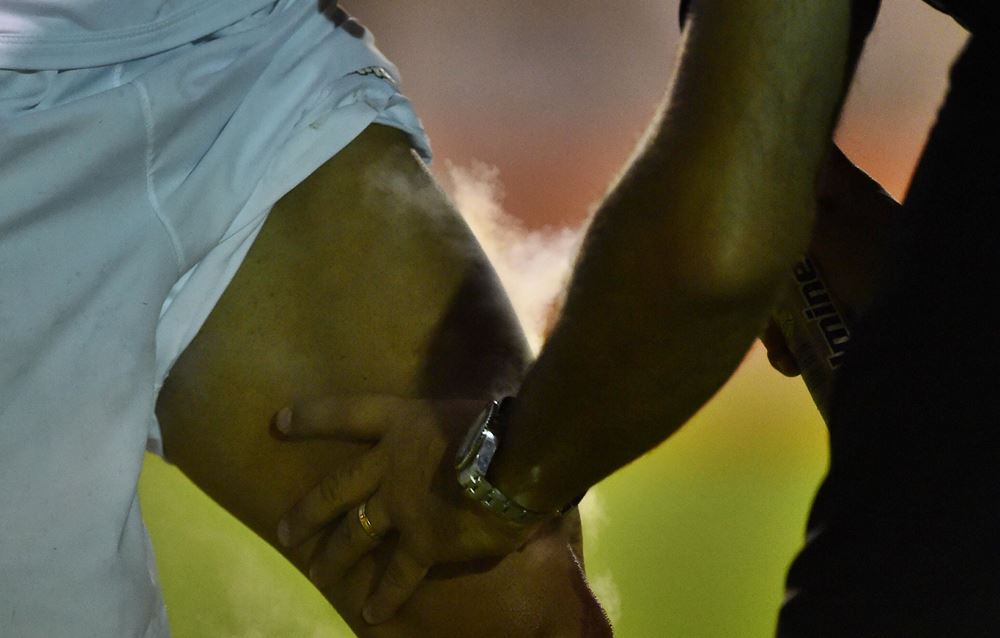 Desfalques do São Paulo: Nestor (transição física após cirurgia no joelho esquerdo), Luiz Gustavo (lesão no tendão de Aquiles da perna direita), Nikão (tendinite de Aquiles bilateral), Moreira (lesão no músculo reto femoral da coxa direita) e Patryck (lesão muscular no lado esquerdo do quadril). Calleri (rompimento do cisto de Baker na perna direita) é dúvida. (Foto: Fernando Dantas/Gazeta Press)