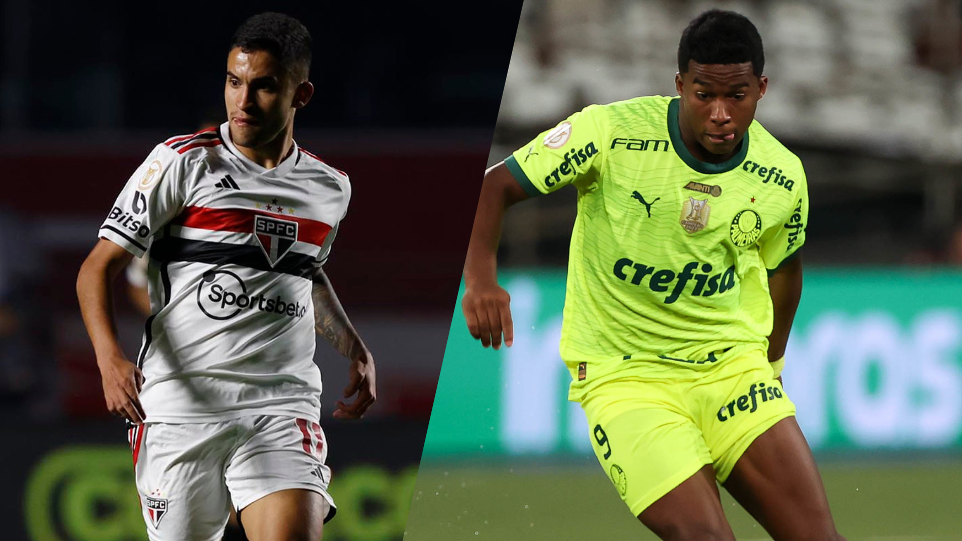 Desfalque crucial: Endrick e Nestor ausentes no Palmeiras e São Paulo para Supercopa.