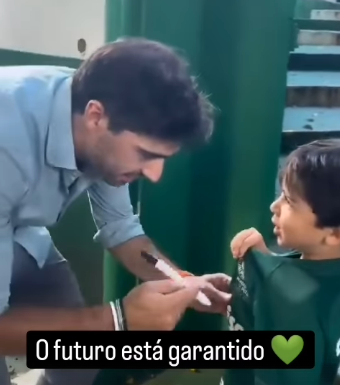 Abel Recebe Visita de Potencial Jogador do Palmeiras no CT.