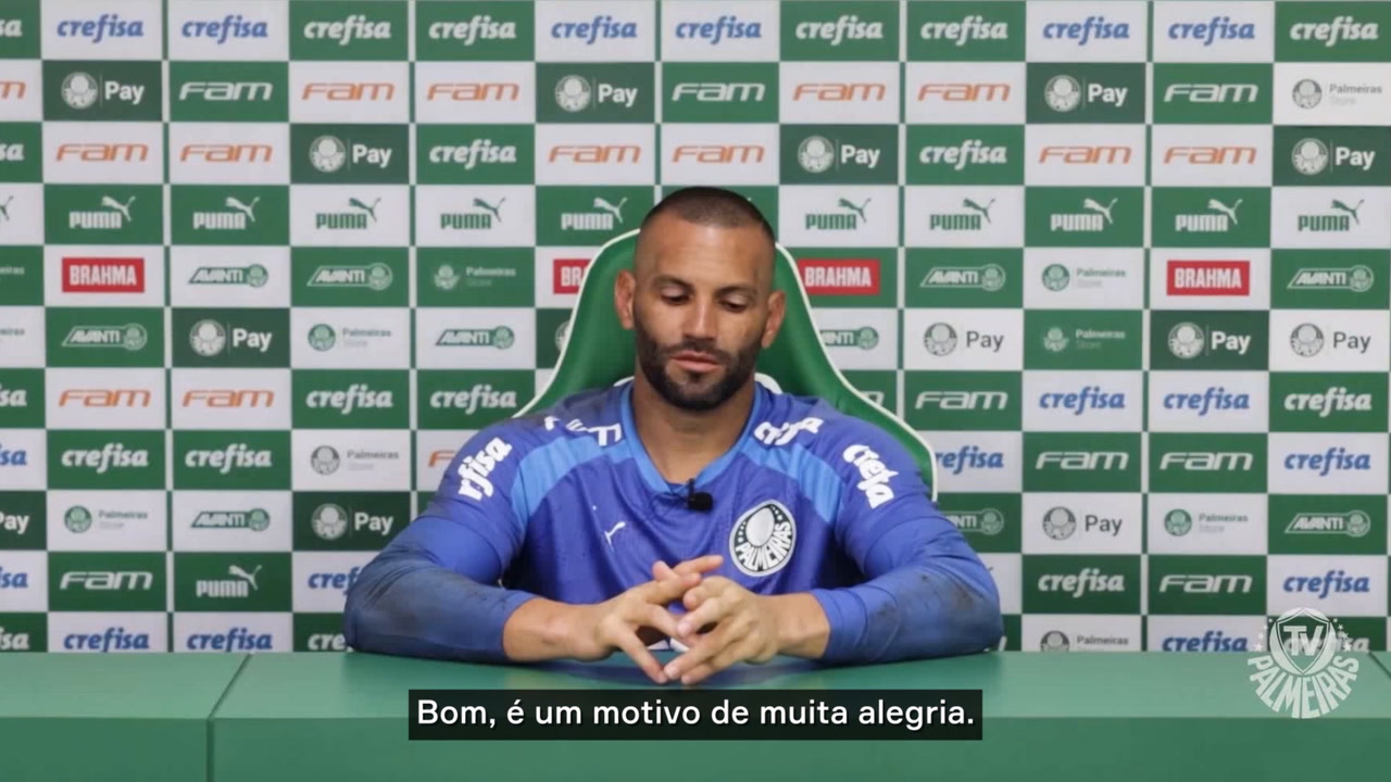 Weverton renova com o Palmeiras: 