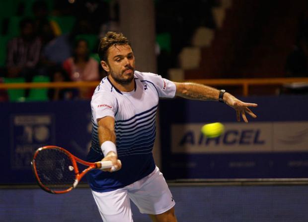 O suíço Stanislas Wawrinka superou o belga David Goffin e decide o título de Chennai contra o esloveno Aljaz Bedene