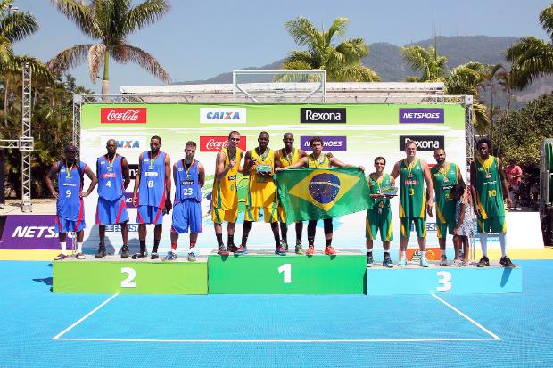 O time Amarelo do Brasil foi o campeão da 1ª edição do Mundialito de Basquete 3x3(Foto:Gaspar Nóbrega/Inovafoto/CBB)