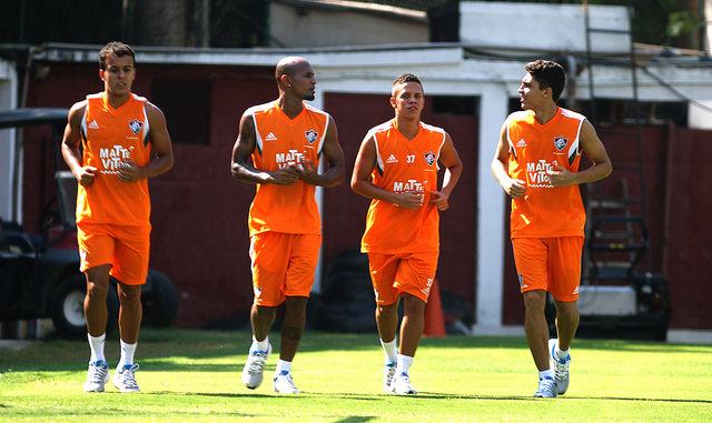 O Fluminense treinou na manhã desta terça-feira visando aos jogos da Florida Cup