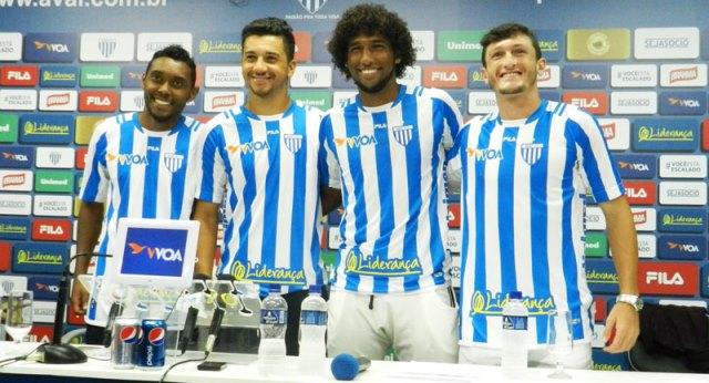 O Avaí apresentou quatro reforços para a atual temporada, mas todos já estavam treinando com o grupo