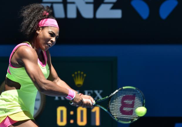 Serena Williams começou mal, mas depois embalou sobre a ucraniana Elina Svitolina