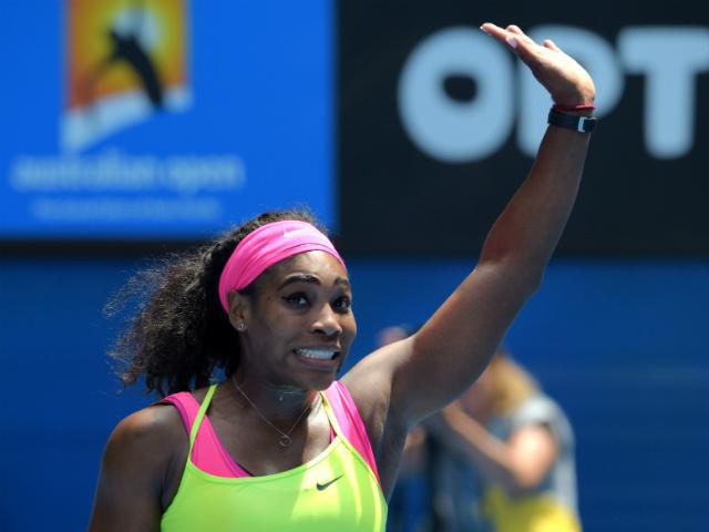 Serena Williams arrasou Dominika Cibulkova com um duplo 6/2 (Foto: Greg Wood)