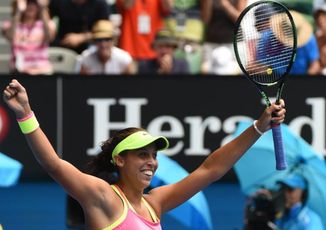 Mesmo com lesão na coxa esquerda, Keys venceu batalha contra Venus Williams (Foto: Mal Fairclough)