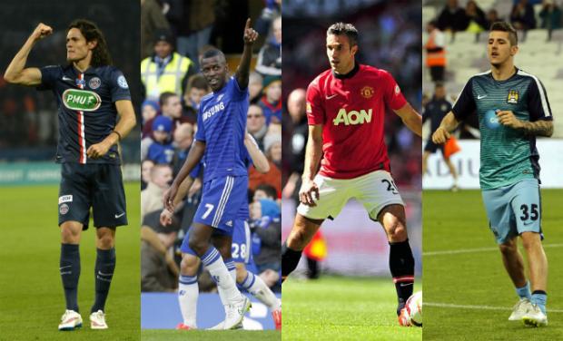 Cavani (PSG), Ramires (Chelsea), Van Persie (Manchester United) e Jovetic (Manchester City) são trunfos de seus clubes na luta por Pogba