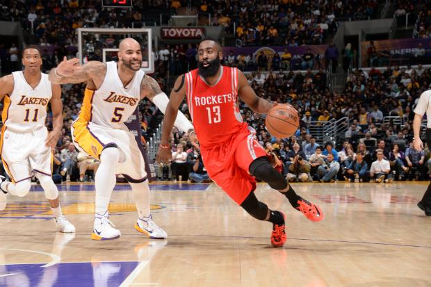 James Harden pode assumir a titularidade na equipe da Conferência Oeste (Foto:ANDREW D. BERNSTEIN)