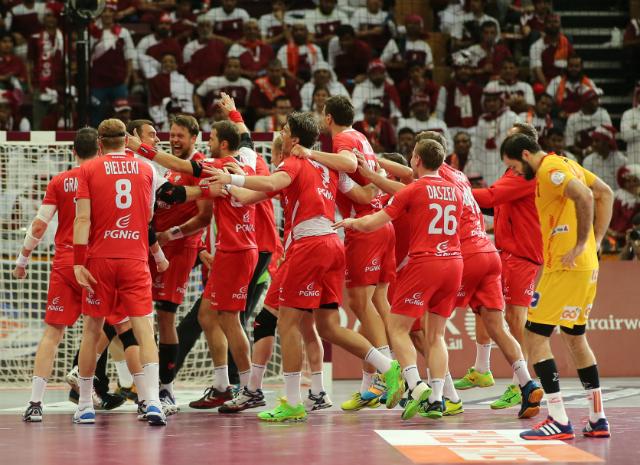 A Polônia derrotou a Espanha, por 29 a 28, após prorrogação, na disputa pelo bronze (Foto: Karim Jaafar)