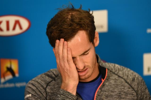 Mesmo com o discurso positivo, Murray não escondeu a tristeza por mais uma derrota em finais (Foto: Greg Wood)
