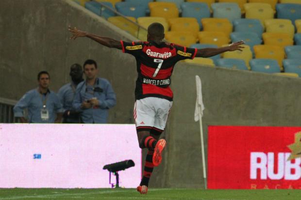 Marcelo Cirino disse que seguiu conselho de Luxemburgo para marcar os gols (Foto: Gilvan de Souza / Flamengo)
