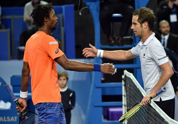 Favorito ao título em Montpellier, Gael Monfils foi superado por Richard Gasquet neste sábado (Foto:PASCAL GUYOT)