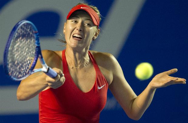 A russa Maria Sharapova desistiu do WTA International de Acapulco, no México (Foto:Pedro PARDO)