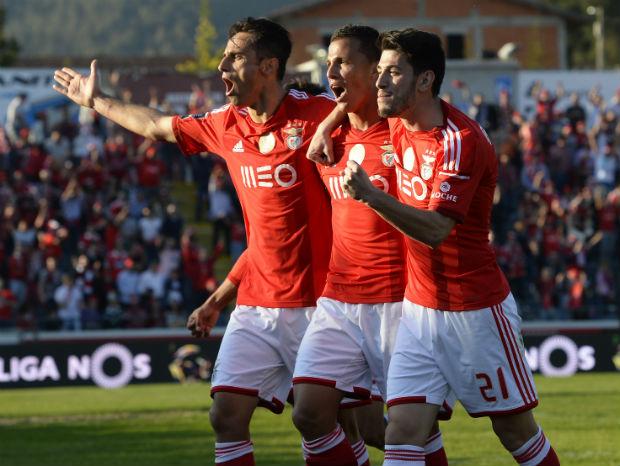 Na tarde deste domingo, o Benfica derrotou o Arouca por 3 a 1 (Foto: Miguel Riopa)