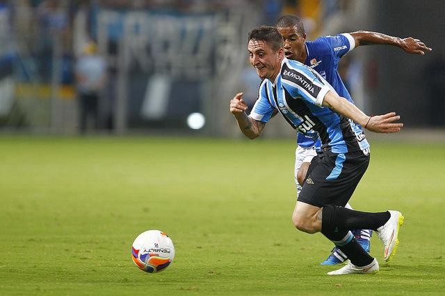 Cristian Cebolla Rodríguez teve claras dificuldades físicas em sua estreia pelo Grêmio