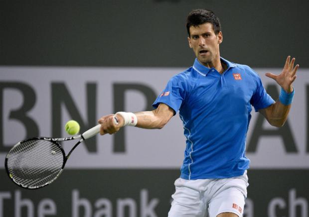 Novak Djokovic não teve problemas para passar por Marcos Baghdatis em Indian Wells