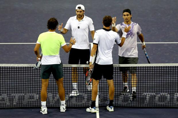Bolelli e Fognini venceram os espanhois e vão enfrentar Melo e Dodig na semifinal em Indian Wells