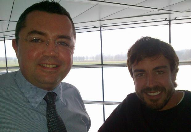 Fernando Alonso foi à McLaren na quarta-feira para trabalhar no simulador da equipe