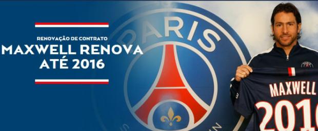 O brasileiro Maxell pretende encerrar a carreira no paris Saint-Germain