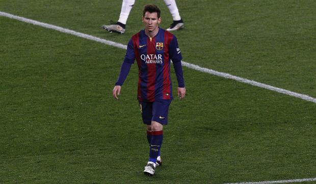 Messi não sofreu nenhuma lesão, mas deve ficar de fora do primeiro amistoso, contra El Salvador, por precaução(Foto: QUIQUE GARCIA / AFP)