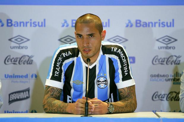 Braian Rodríguez mostrou disposição para atuar pelo Grêmio nesta quarta-feira