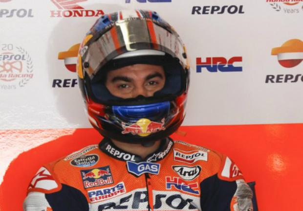 O Piloto espanhol Dani Pedrosa passou por uma cirurgia no antebraço direito em Madrid. Foto: Ahmad Yusni
