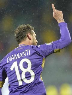 Diamanti foi autor do primeiro gol da Fiorentina