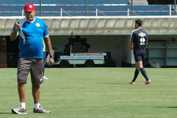 O técnico Hélio dos Anjos chegou ao Caxias dia 13 de março e comandou o time em apenas quatro partidas