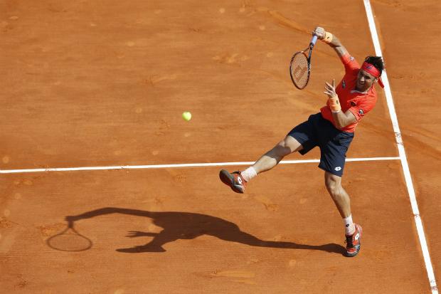 David Ferrer não conseguiu eliminar o compatriota Rafael Nadal pelas quartas de final em Monte Carlo (Foto: Valery Hache)