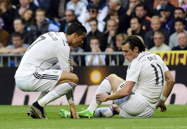 Bale lesionou a panturrilha frente ao Málaga e deve desfalcar o Real Madrid por três semanas