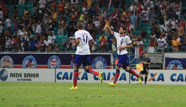 Ze Roberto marcou o gol da virada do Bahia, já nos acréscimos da partida contra o Juazeirense