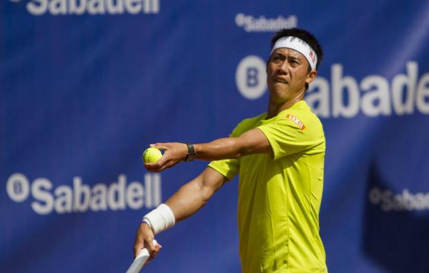 O japonês Kei Nishikori avançou com tranquilidade ao bater o russo Teymuraz Gabashvili