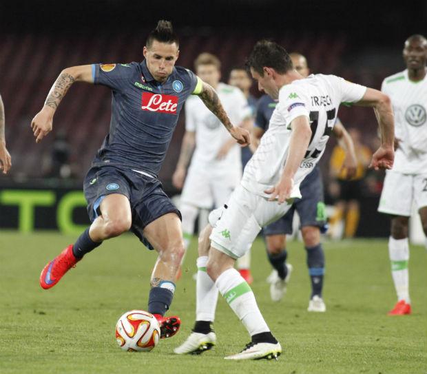 Napoli e Wolfsburg empataram no San Paolo em 2 a 2, resultado que classificou os italianos (Foto: Carlo Hermann)