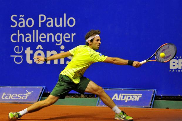 O gaúcho Guilherme Clezar teve um bom início no Challenger de São Paulo (Foto:João Pires/Fotojump)