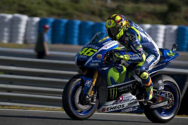 Valentino Rossi chega em terceiro na Espanha e conquista pódio de número 200 da carreira (Foto:Jorge Guerrero)