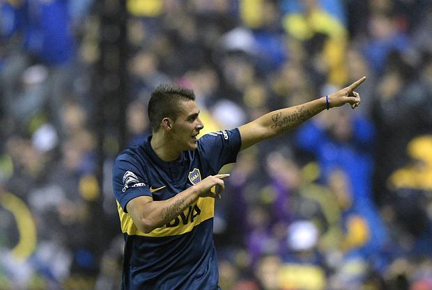 Diante de uma Bombonera lotada, o gol de Pavón deu a vantagem ao Boca nos minutos finais (Foto: Juan Mabromata/AFP)